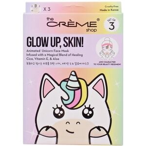 The Crème Shop Glow Up, Skin! Unicorn Face Mask (Set of 3) – NIB